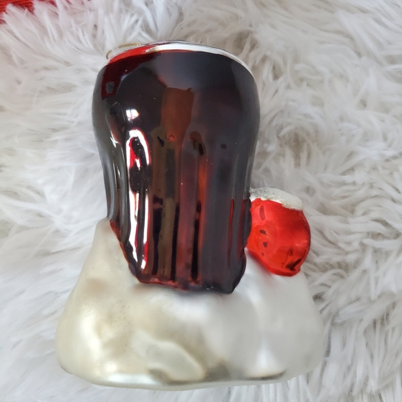 Coca Cola "Ice Cold"  Handblown Glass Christmas Ornament - Picture 4 of 9